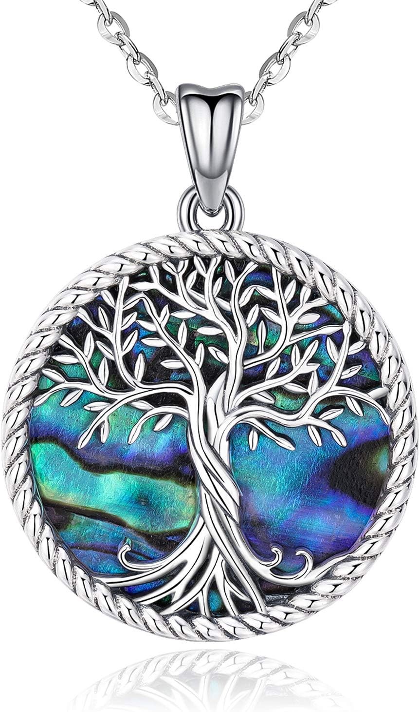Tree of Life Necklace, 925 Silver, Women's Pendant, Jewellery, Amulet, Family, Christmas, for Women, Girls, Mother