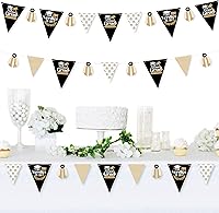 Vista 18 de Big Dot of Happiness 30 Piece Hello College - Graduation Party Pennant Triangle Banner