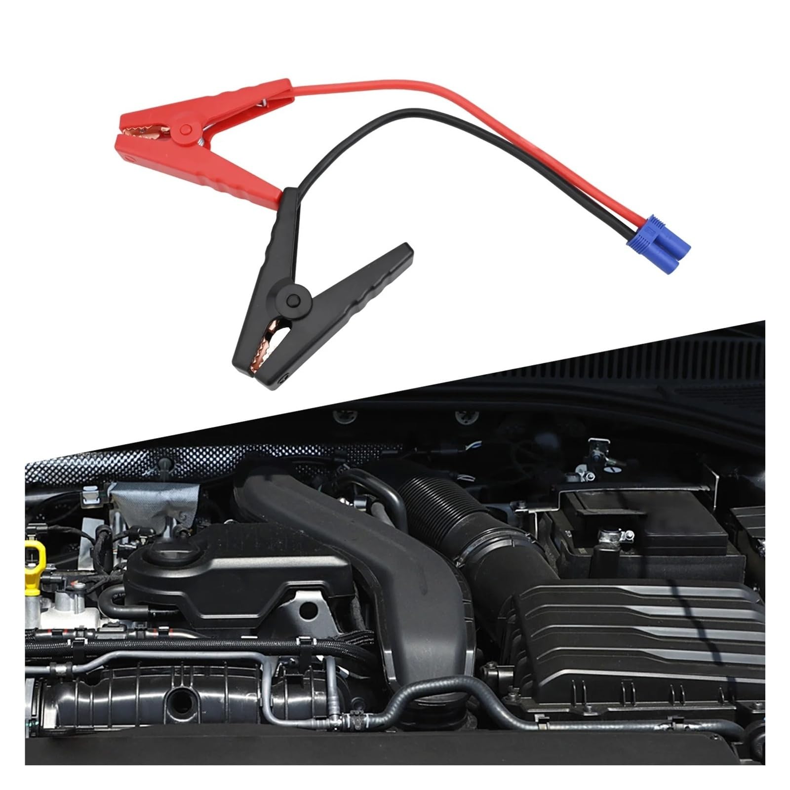 Ensemble de pinces de batterie de démarrage rouge et noir, connexion anti-inverse, clip d'entretien de véhicule pour démarreur de démarrage
