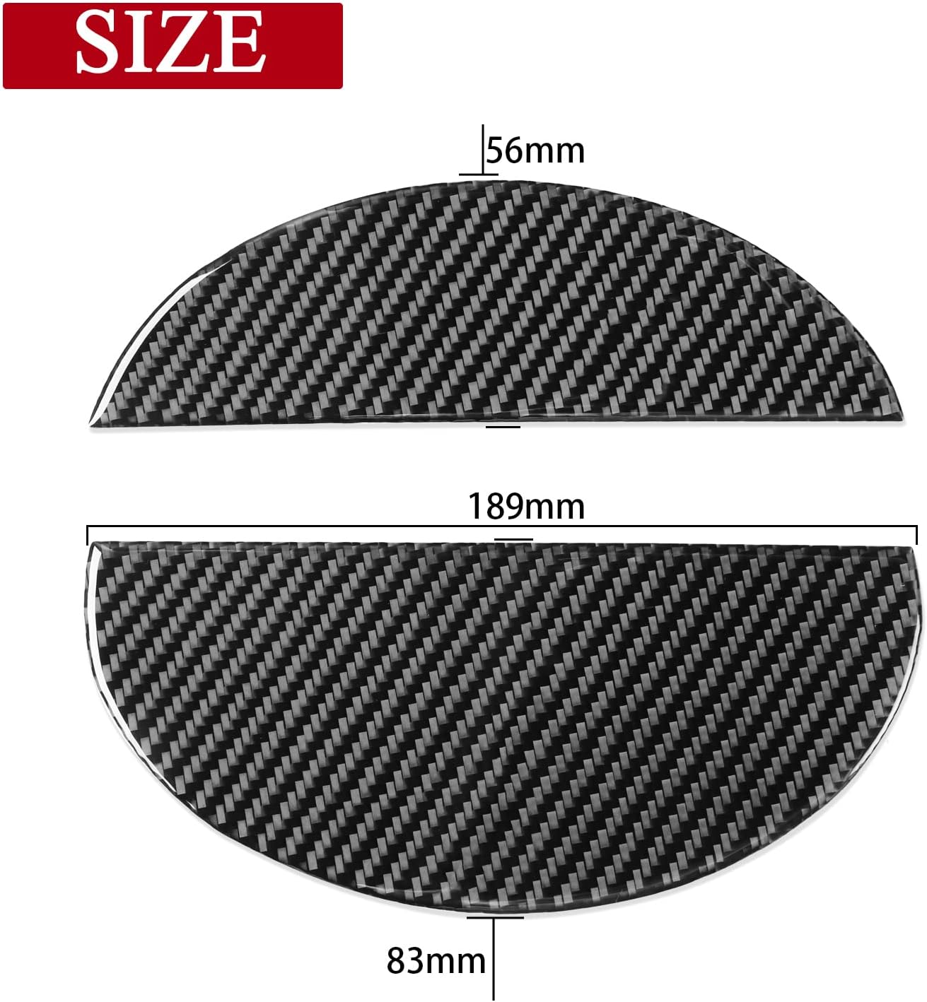 SANRILY Carbon Fiber Fuel Tank Cover Trim Fit For Mercedes CLS C219 2004-2009 Fuel Filler Gas Door Cover Sticker Black