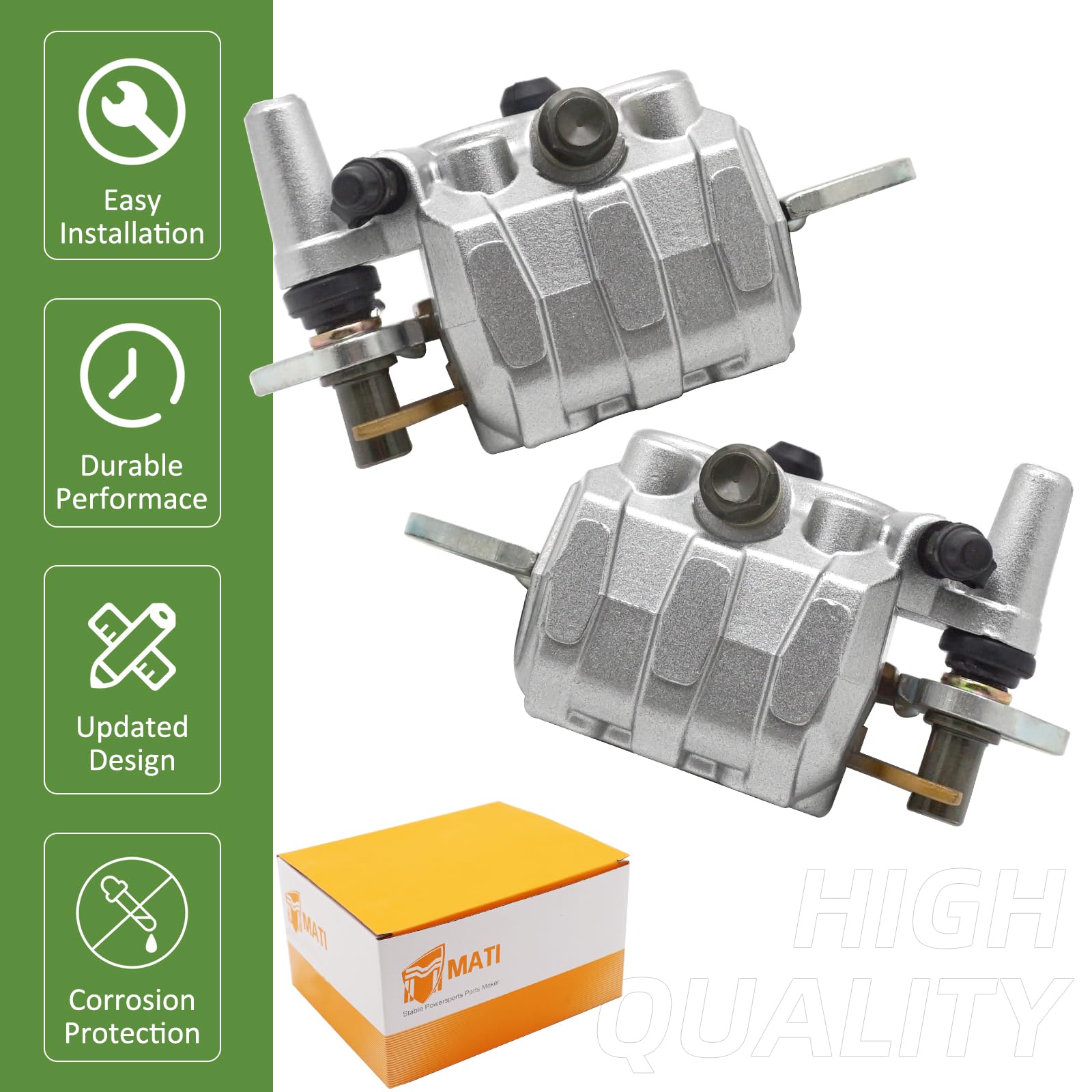 Amazon.com: M MATI Rear Left Right Brake Calipers & Pads for