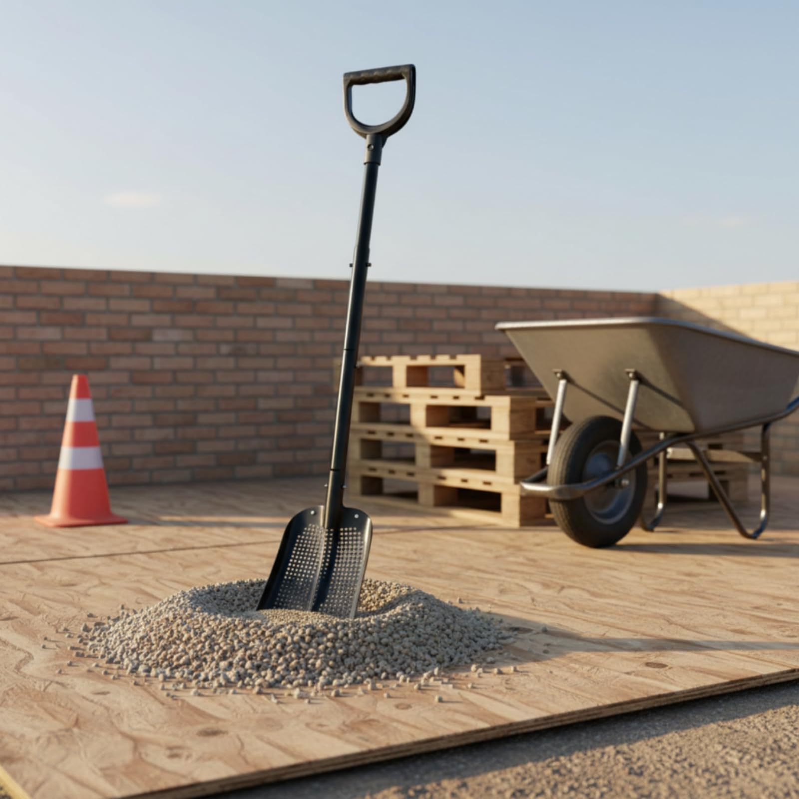 Pala Cribado smontable Pala Perforada Ajustable Herramienta para Jardineros, Labores l Campo