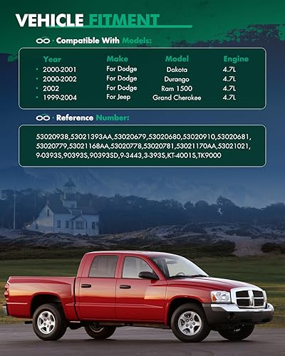 Miniatura 4 de SCITOO 9-0393SD Juego de cadena de distribución de motor para Dodge Dakota para Durango Ram 1500 para Jeep Grand para Cherokee 4.7L 1999-2004