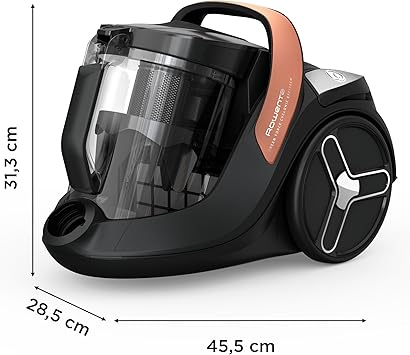 Rowenta RO7C30EA Green Force Cyclonic Effitech Aspiradora sin bolsa, modelo para parqué, eficiencia energética2