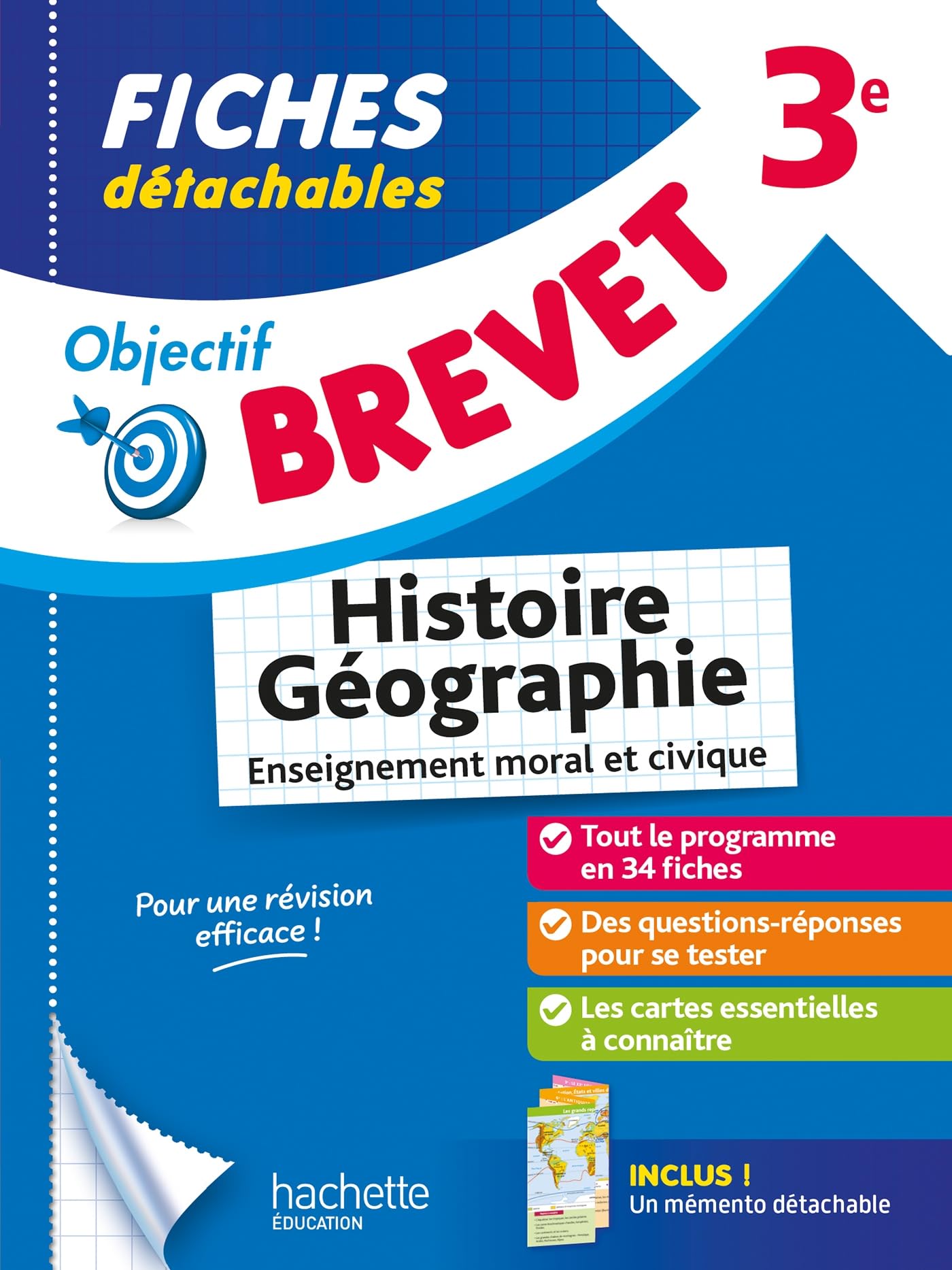 Objectif Brevet - Fiches Histoire-Géographie-EMC 3e: Fiches détachables