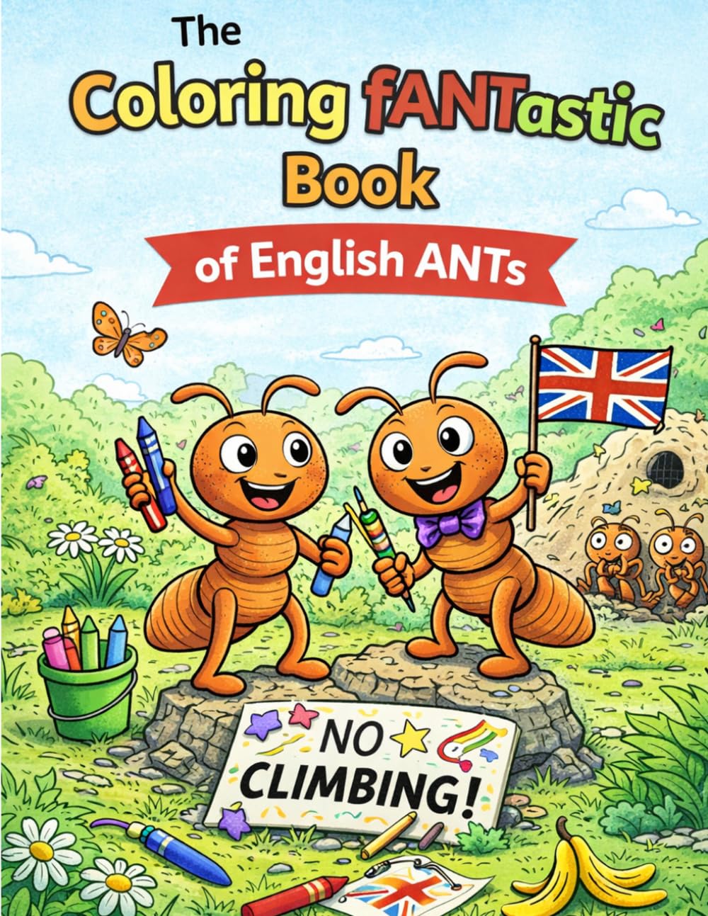 The Coloring Fantastic Book of English ANTs: English ANTS