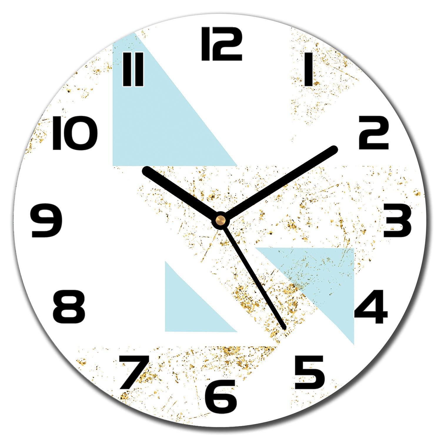 Horloge murale cuisine en verre sécurité 30 cm pour décorer votre salon contemporain