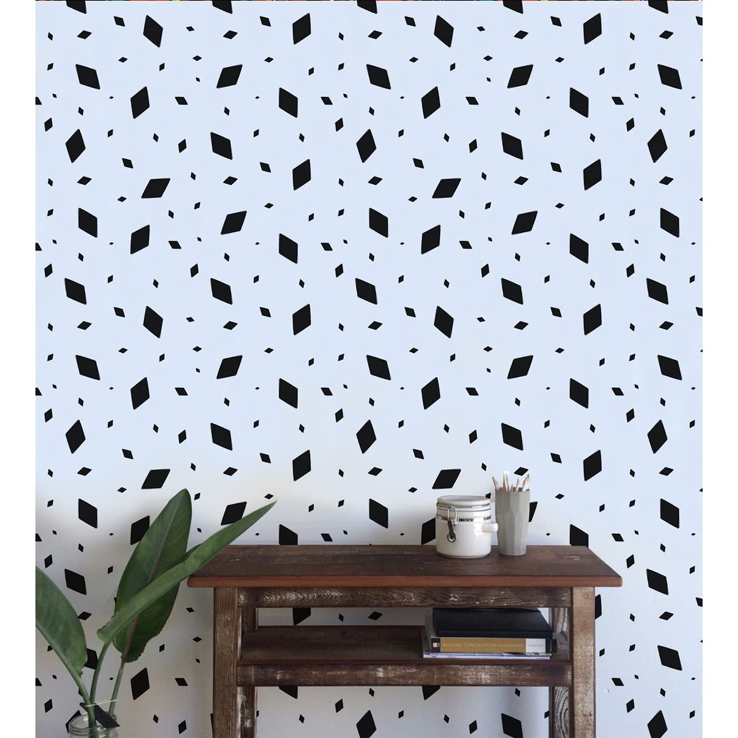 Papier peint en tissu intissé 208x146cm Coloray à motif géométrique pour salon