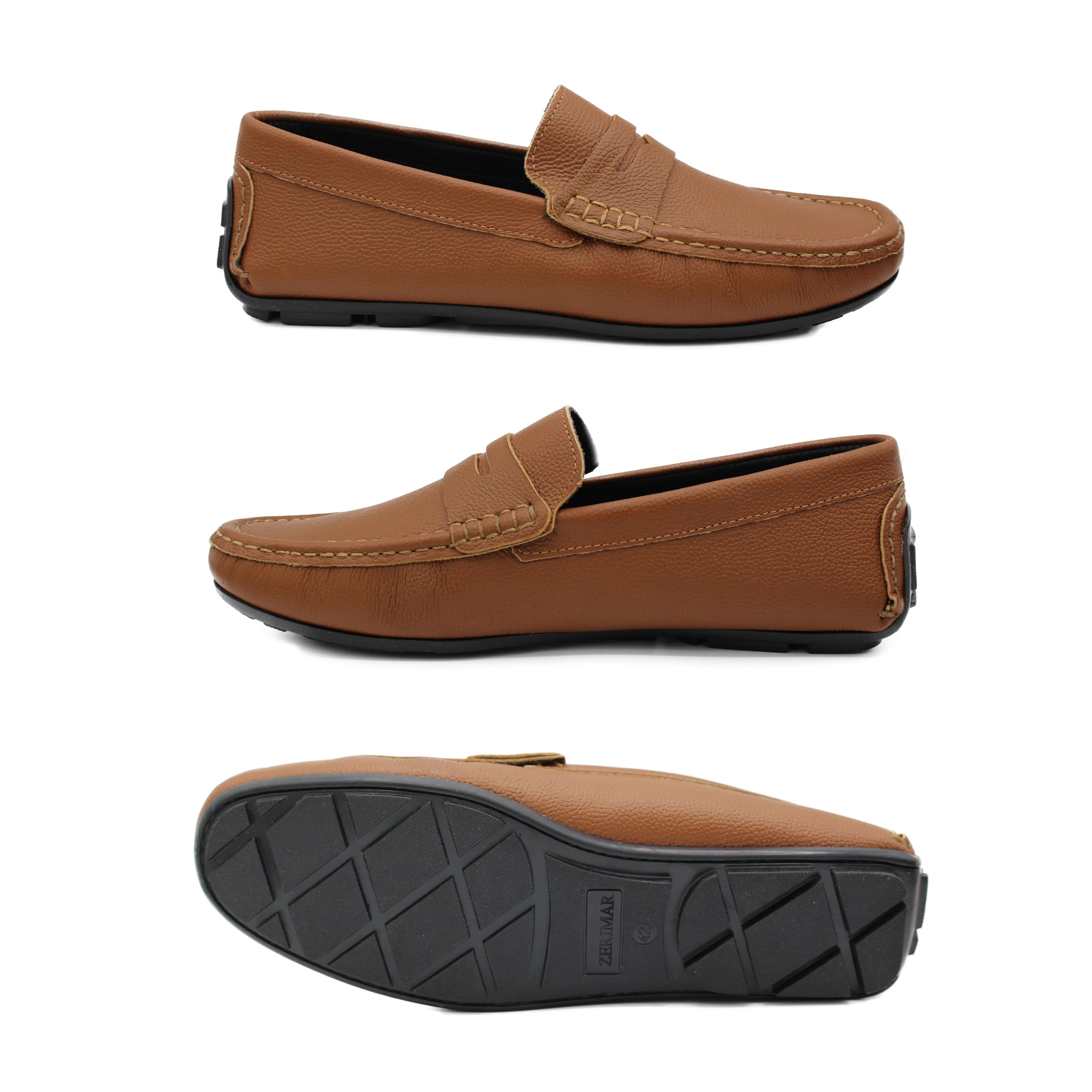 Zerimar Mocassino classico per uomo | pelle design sofisticato ed elegante