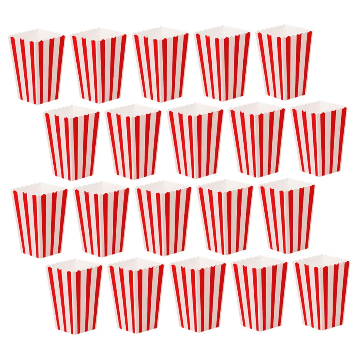 Zerodeko 60pcs Creative Snack Containers for Home Movie Carnival Parties and Events Easy Serving Design Engaging Patterns Bulk Packaging for High Traffic Venues