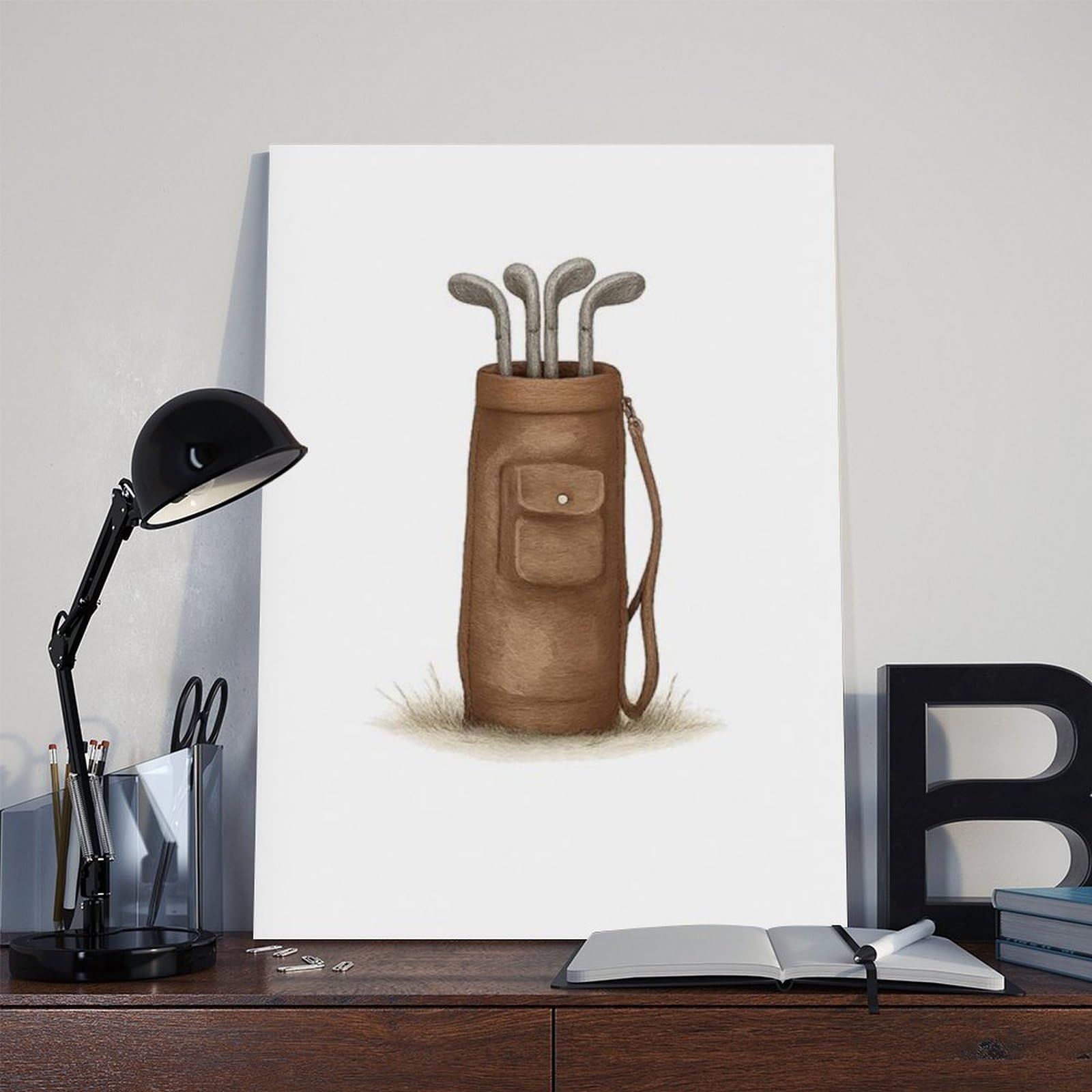 Decorazione per la camera dei bambini a tema sportivo retrò, 1 poster su tela, decorazione per camera da letto, ufficio, stanza, regalo, 61 cm L x 91,4 cm W