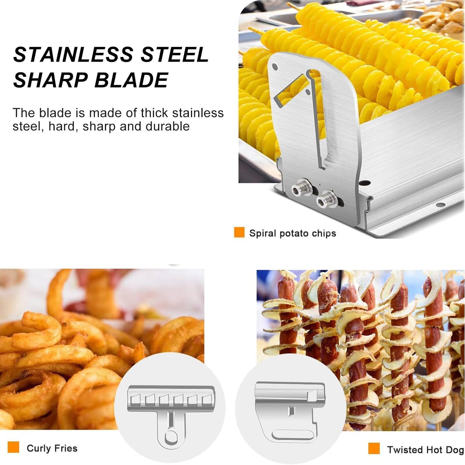 Amazon | トルネードポテトスパイラルカッター - 商用電動ポテト