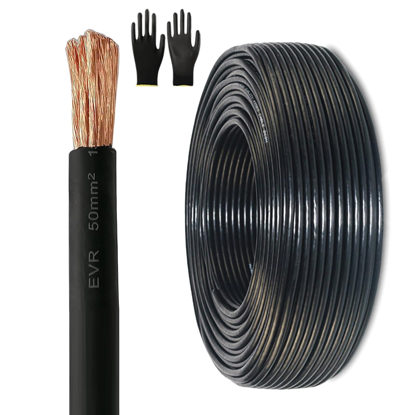 Câble haute tension EVR 1500V section 2.5mm2 gaine XLPE pour borne de recharge de véhicule