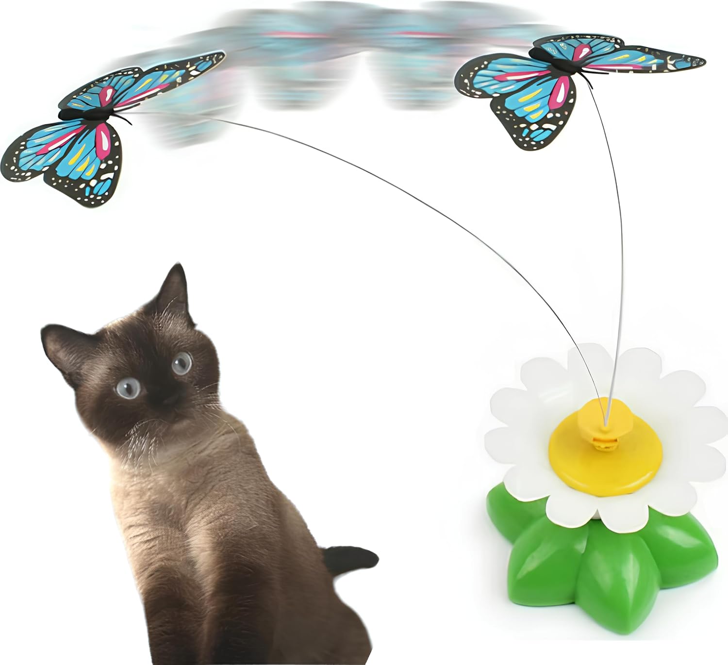 AEE® Kendi Kendine Dönen Kelebek İnteraktif Kedi Oyuncağı