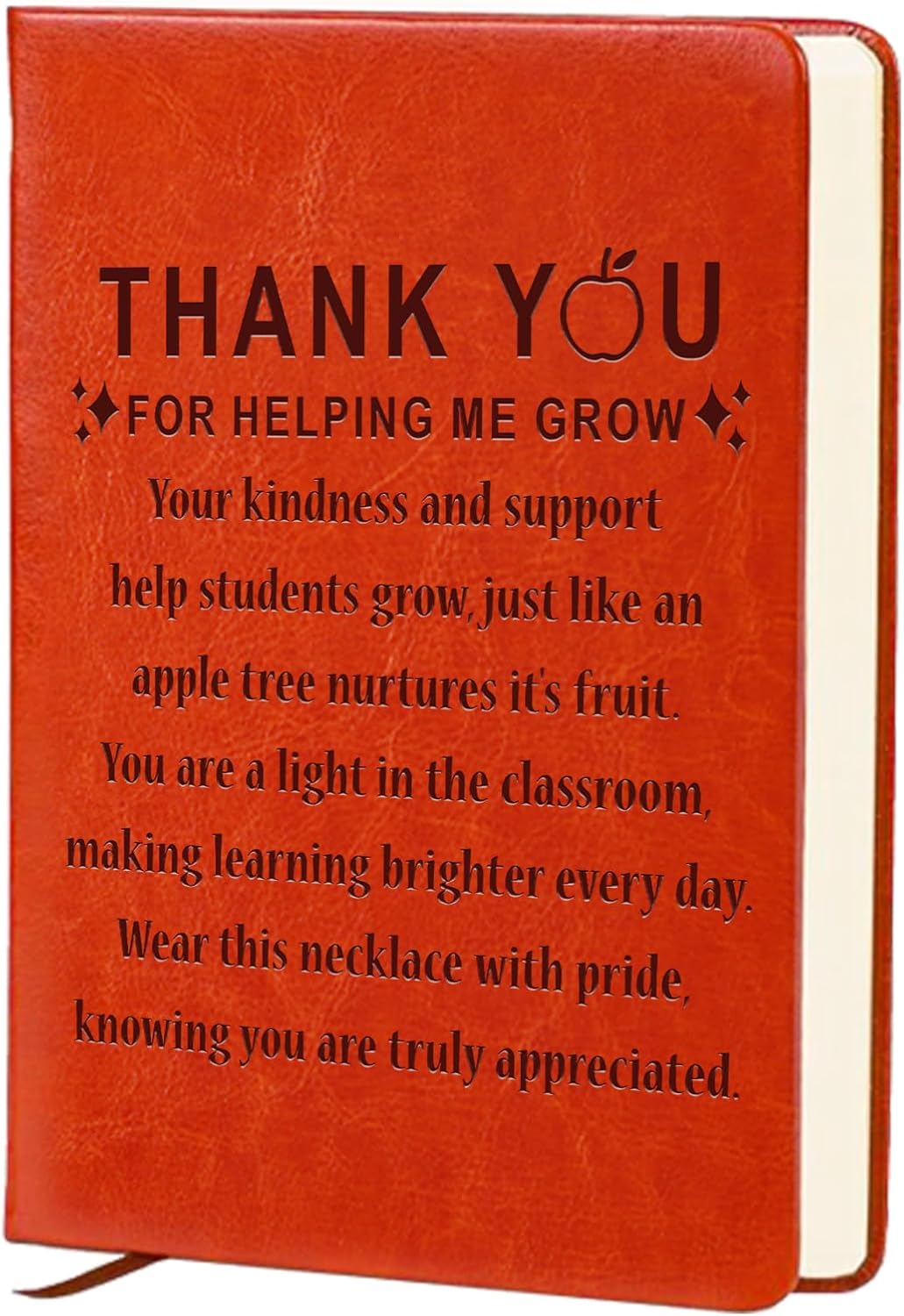 Teacher Appreciation Gifts,A5 Hardcover Leather Journal for Women,Journal Notebook for Work,Thank You Gifts,Desk Accessories (Thank You)