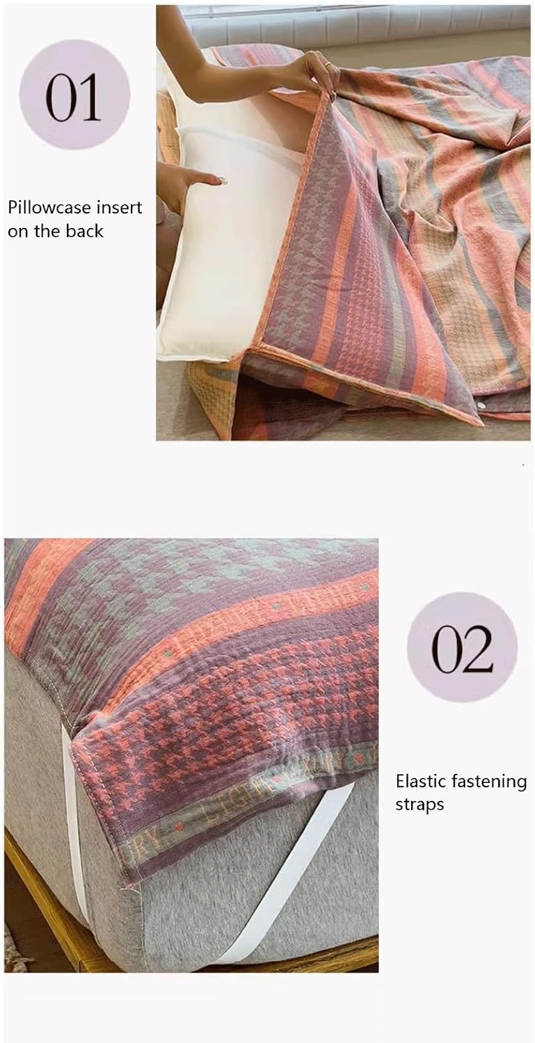 Sleeping Bag Liner Single Double Cotton Double Gauze Travel and Camping Sheet Lightweight Compact and Portable Adult Sleeping Bag for Hostels
