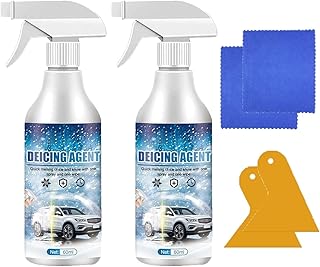 2PCS De - Icer for Car Windshield Defroster, Window Snow Spray, Deicing Spray, Melting Spray, Deicer for Car Windshield, Winter Car Essentials, Fast Ice & Snow Melting Spray 60ml