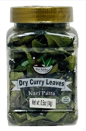Desi Kitchen Dry Curry Leaves | Authentic Indian Spice | 0.5oz 14g | Rani Foods Inc