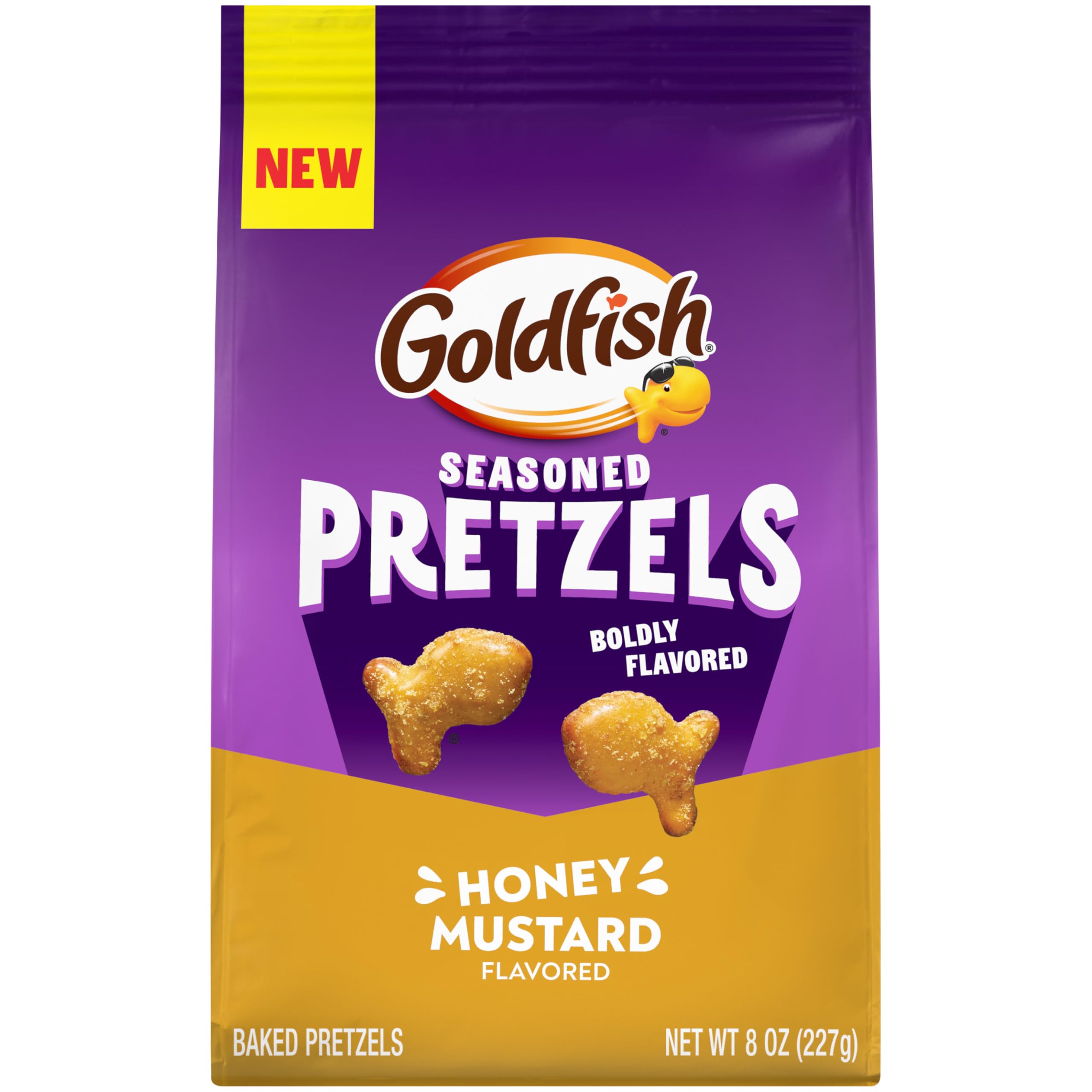 Goldfish Honey Mustard Seasoned Pretzels, 8 Ounce Bag
