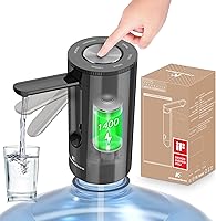 Vista 1 de KitchenBoss - Dispensador universal de botella de agua de 5 galones: bomba automática plegable para botella de agua, bomba de agua potable eléctrica
