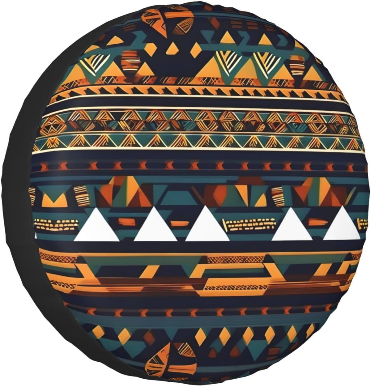 African Ethnic Pattern Print Tire Cover Universal Spare Wheel for Trailer Rv SUV Truck Camper Travel Accessories