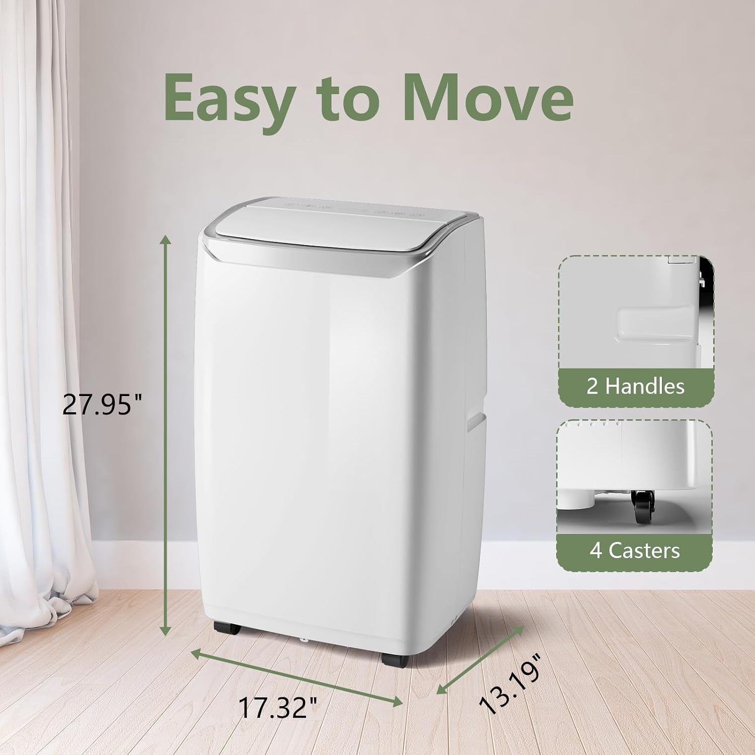 MERXENG Portable AC dimensions and portability features