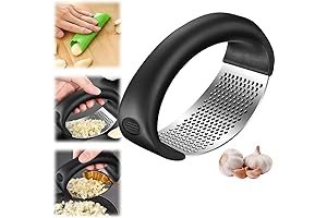 Ultra-Efficient 2024 Manual Garlic Press with Peeler