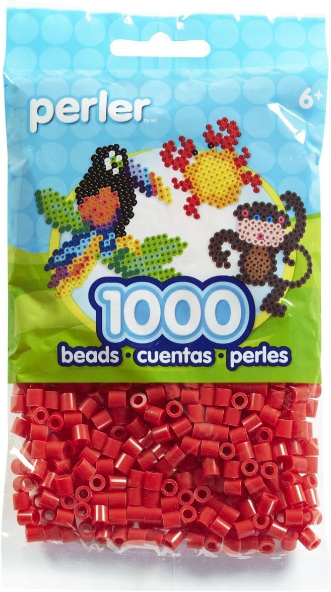 Bulk Buy: Perler Beads 1,000 Count Red (6 Pack)