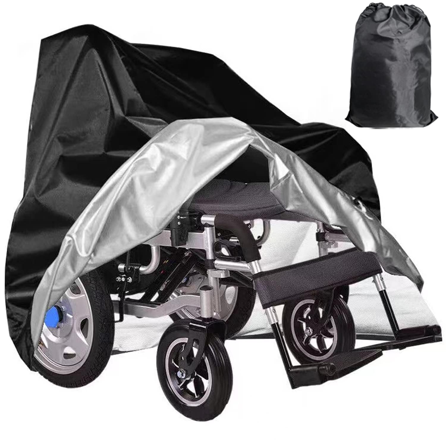 Wheelchair Cover,Electric Wheelchair Cover for Storage Waterproof,For Mobility Scooter Rolling Walker, Protector from Dust Dirt Snow Rain Sun Rays (100 x 66 x 102 cm) (116 x 66 x 119 cm)