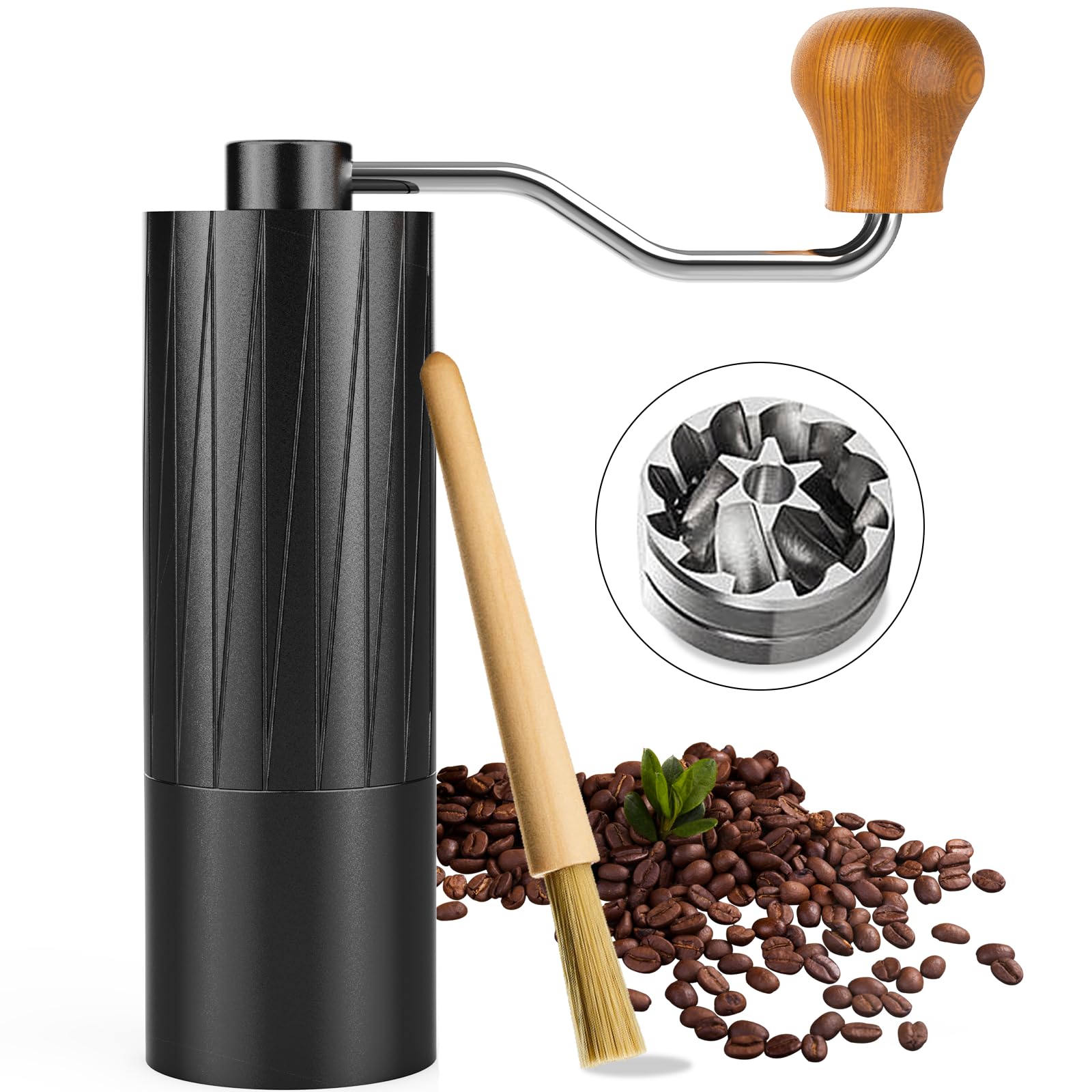 Ankrsmanual Coffee Grinder Stainless Steel Burr Hand Coffee Bean