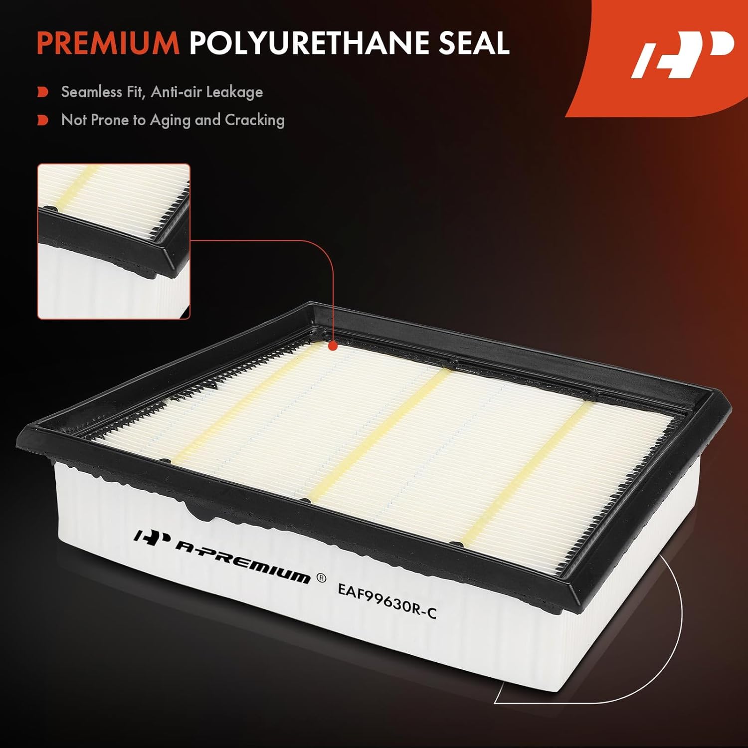 A-Premium 2-PC Engine Air Filter Compatible with Porsche 911 2020 2021 2022 2023 2024 3.0L