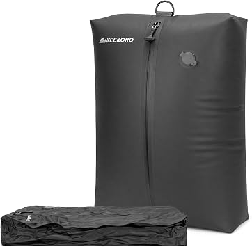 Upgraded Vacuum Bag for Travel, Professional IPX8 Waterproof Reusable Vacuum Compression Bags for Travel Suitcases, Durable Space Saver Bag