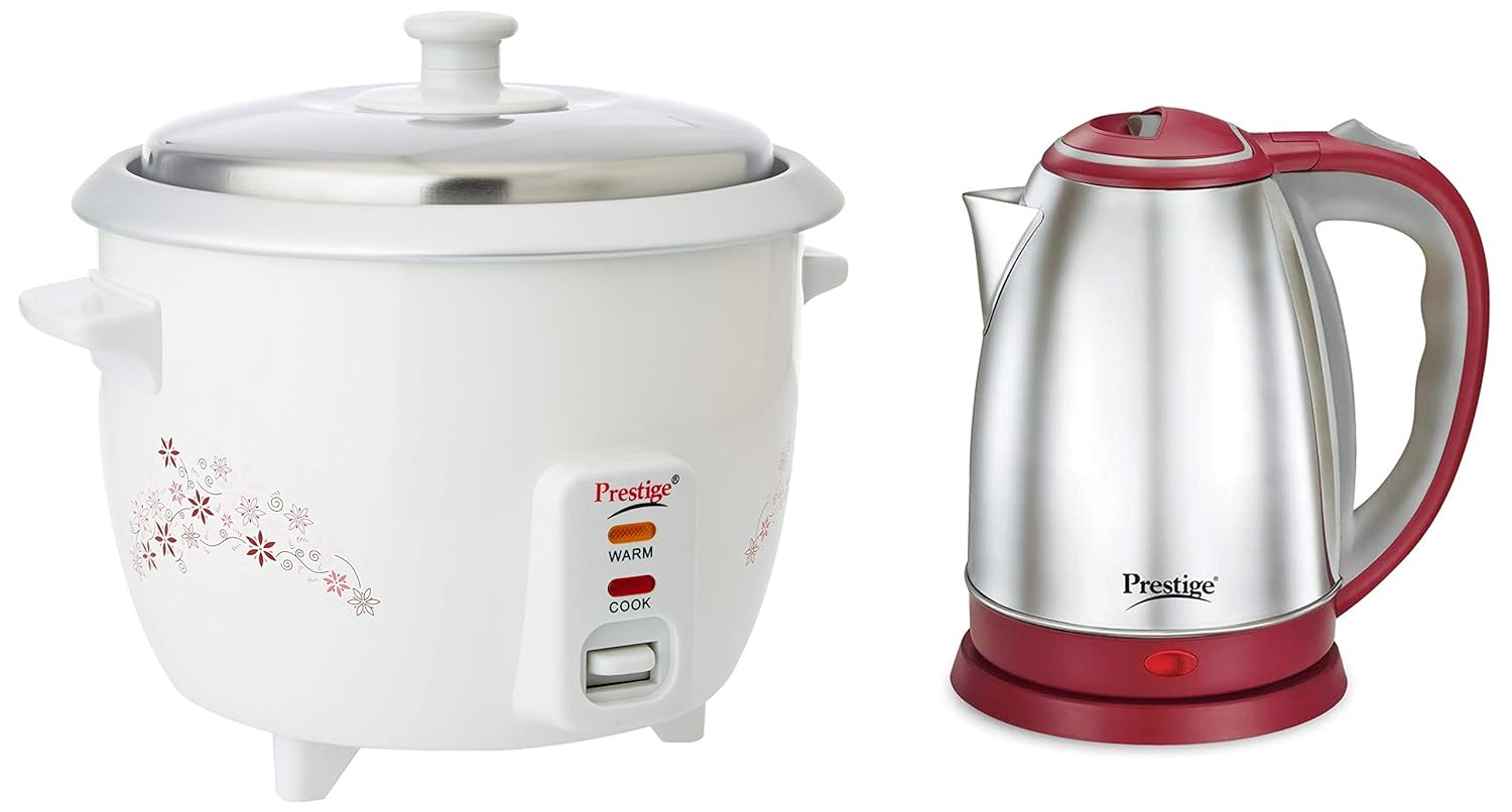 Buy Prestige 1.5 Litre Kettle 1500watts, Red + Prestige Delight PRWO 1