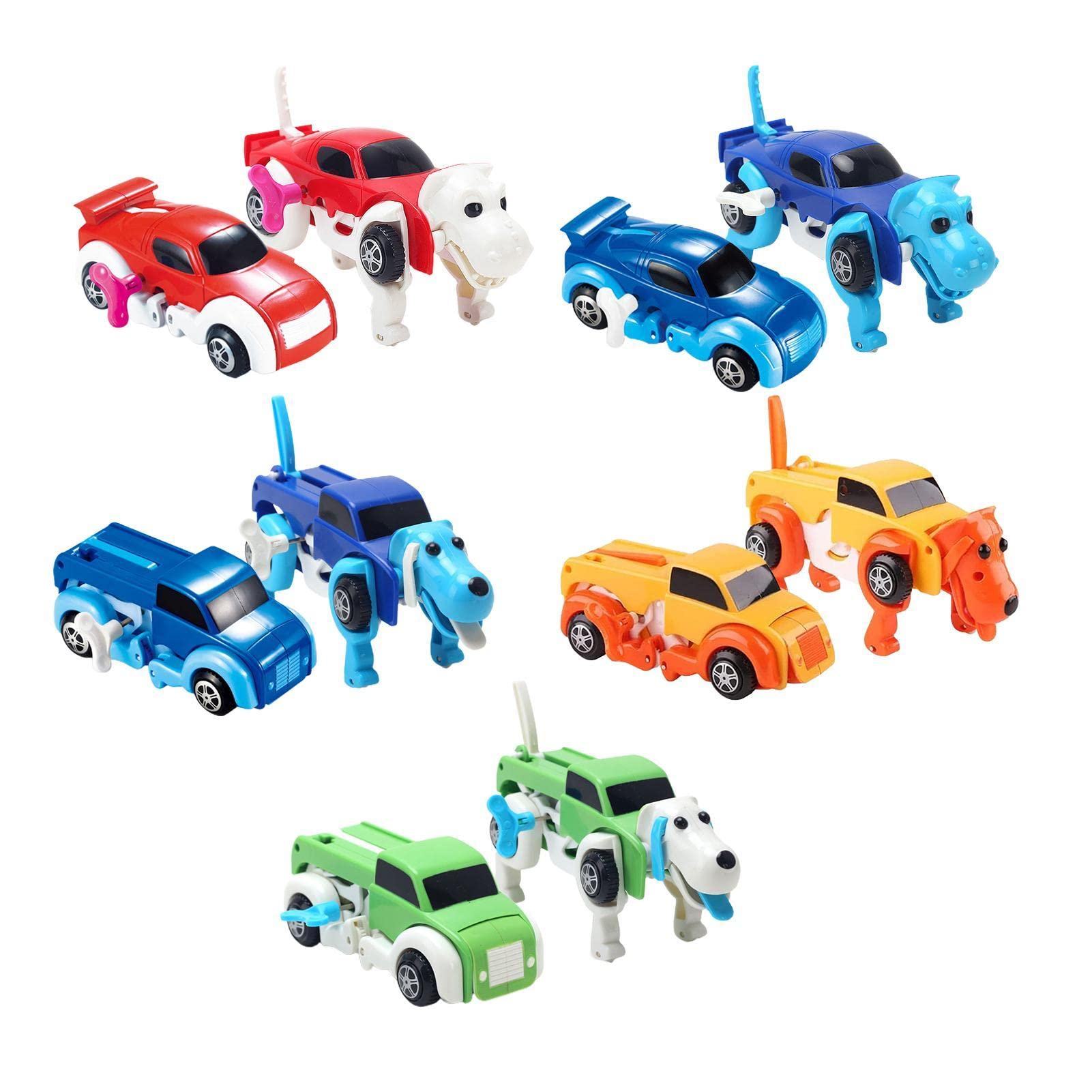 Amazon.co.jp: 時計じかけの変身車 | 2 in 1 変身する犬の車の