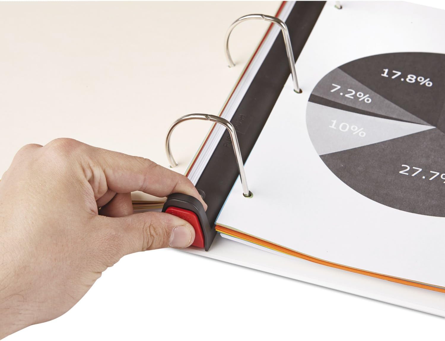 Universal 2" D-Ring View Binder, 565 Sheet Capacity, White