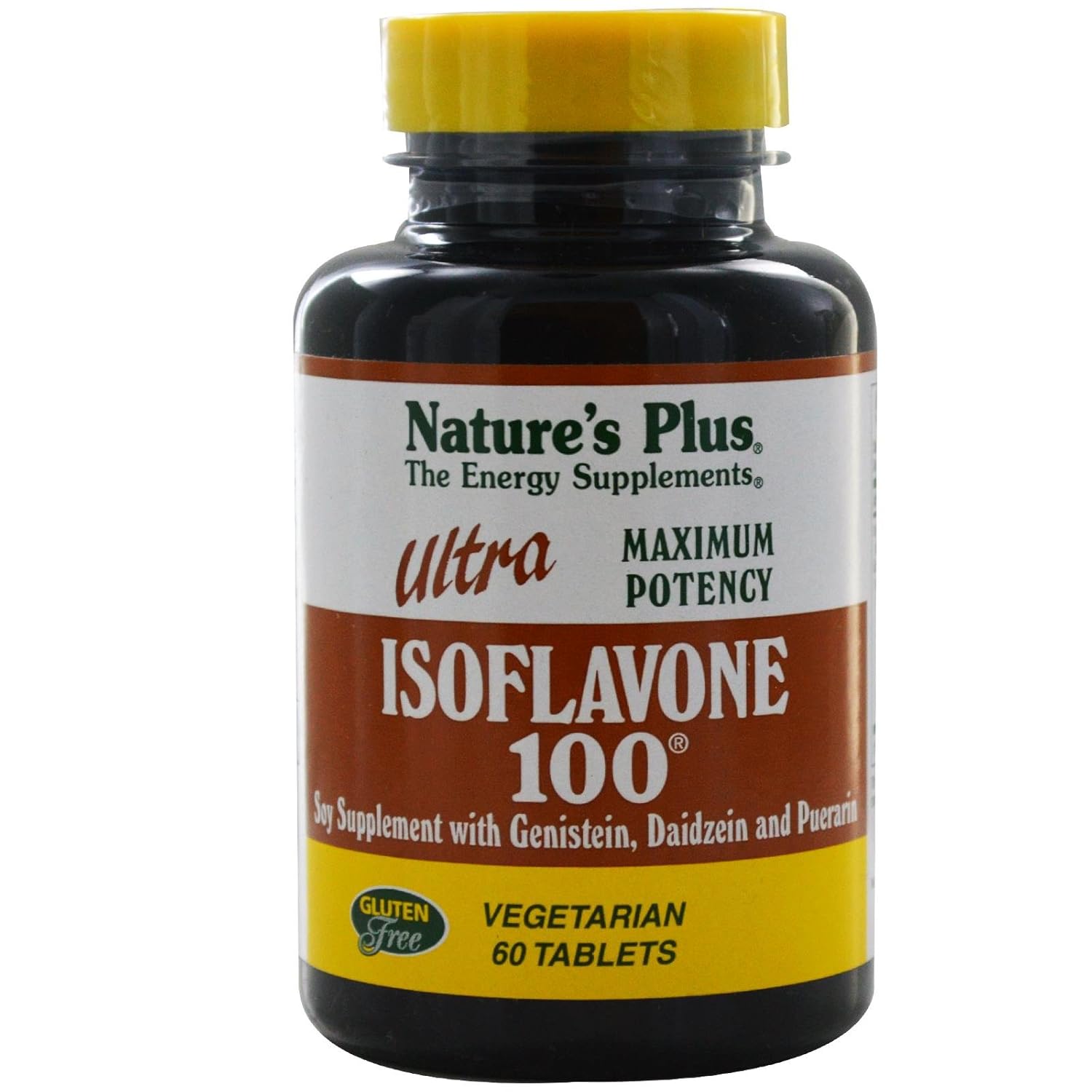 Nature's Plus Ultra Isoflavone 100 mg - 60 Comprimidos Vegetarianos para Saúde Natural