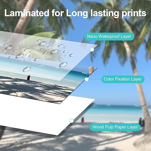 Miniatura 4 de Papel Selphy compatible con Canon para CP1300, CP1500, CP1200, CP910, CP1000, CP900, CP800, CP810 Tinta y papel KP-108IN Selphy Photo Printer Paper