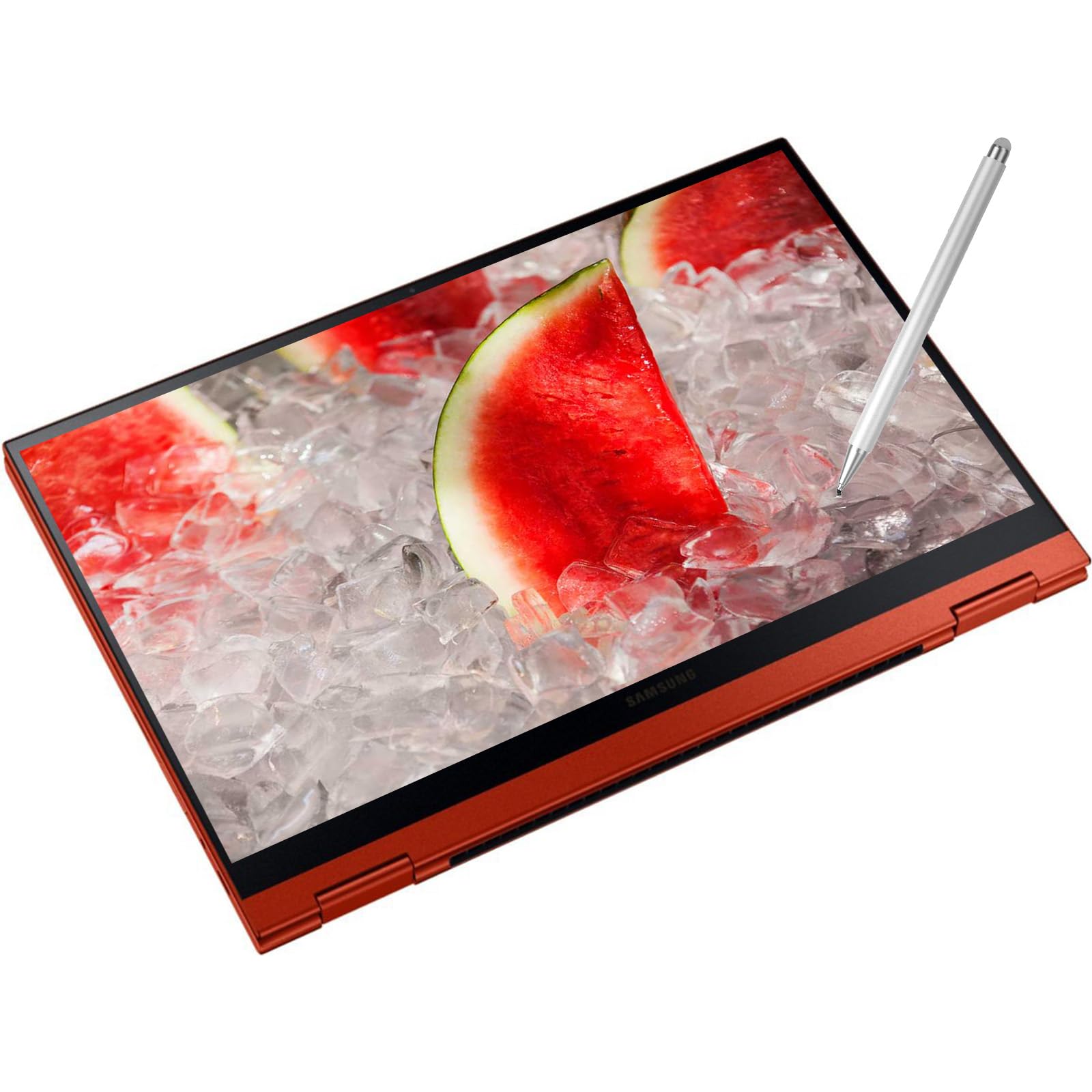 SAMSUNG Galaxy Chromebook Google Laptop Touchscreen Stylus Pen - 13.3 FHD QLED Display - i3-10110U - Backlit Keyboard - Wi-Fi 6 - USB C - Fingerprint (8GB RAM| 128GB Storage)