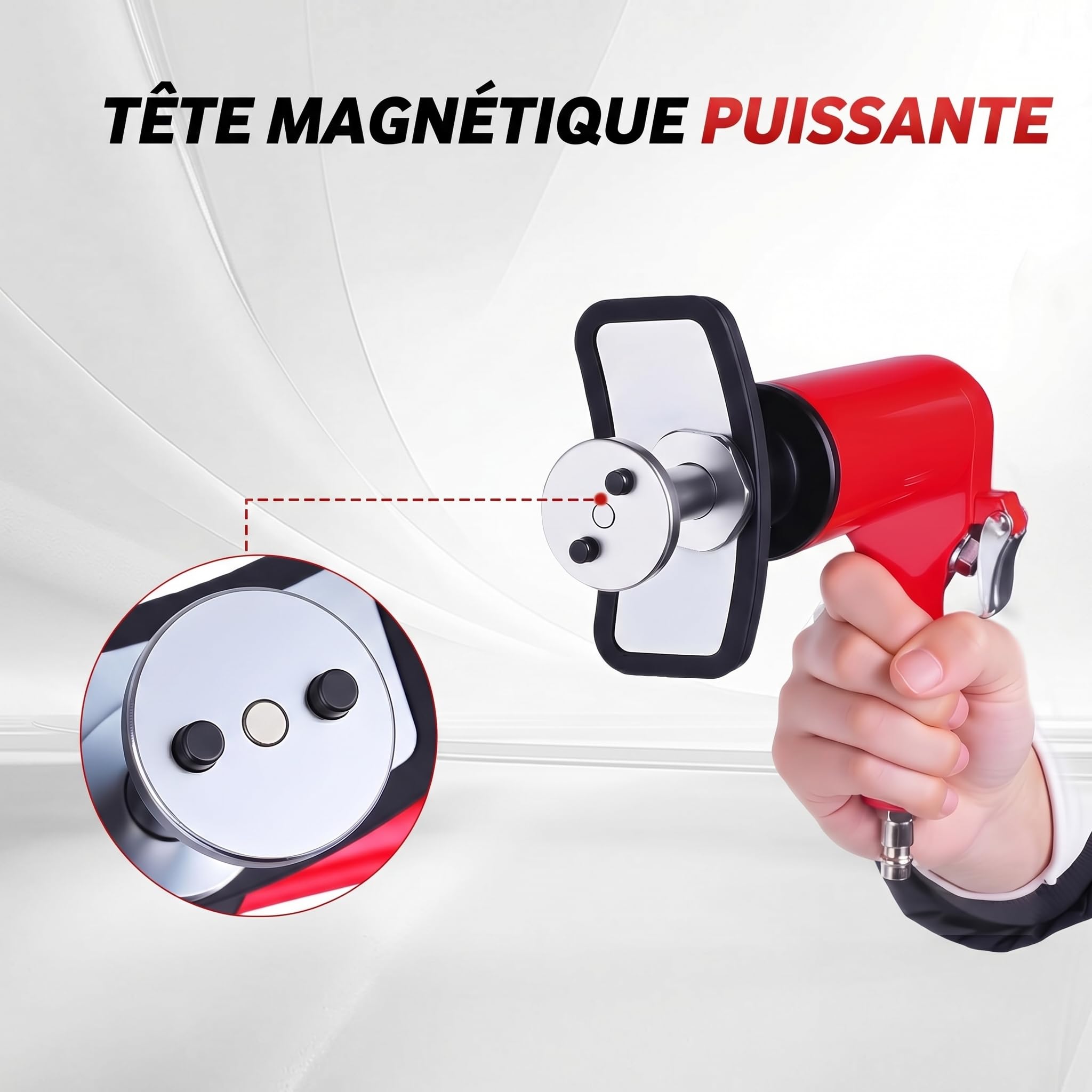 BILITOOLS Outil de compression pour étrier de frein pneumatique, 24 pièces à air actionné par le piston de frein à disque