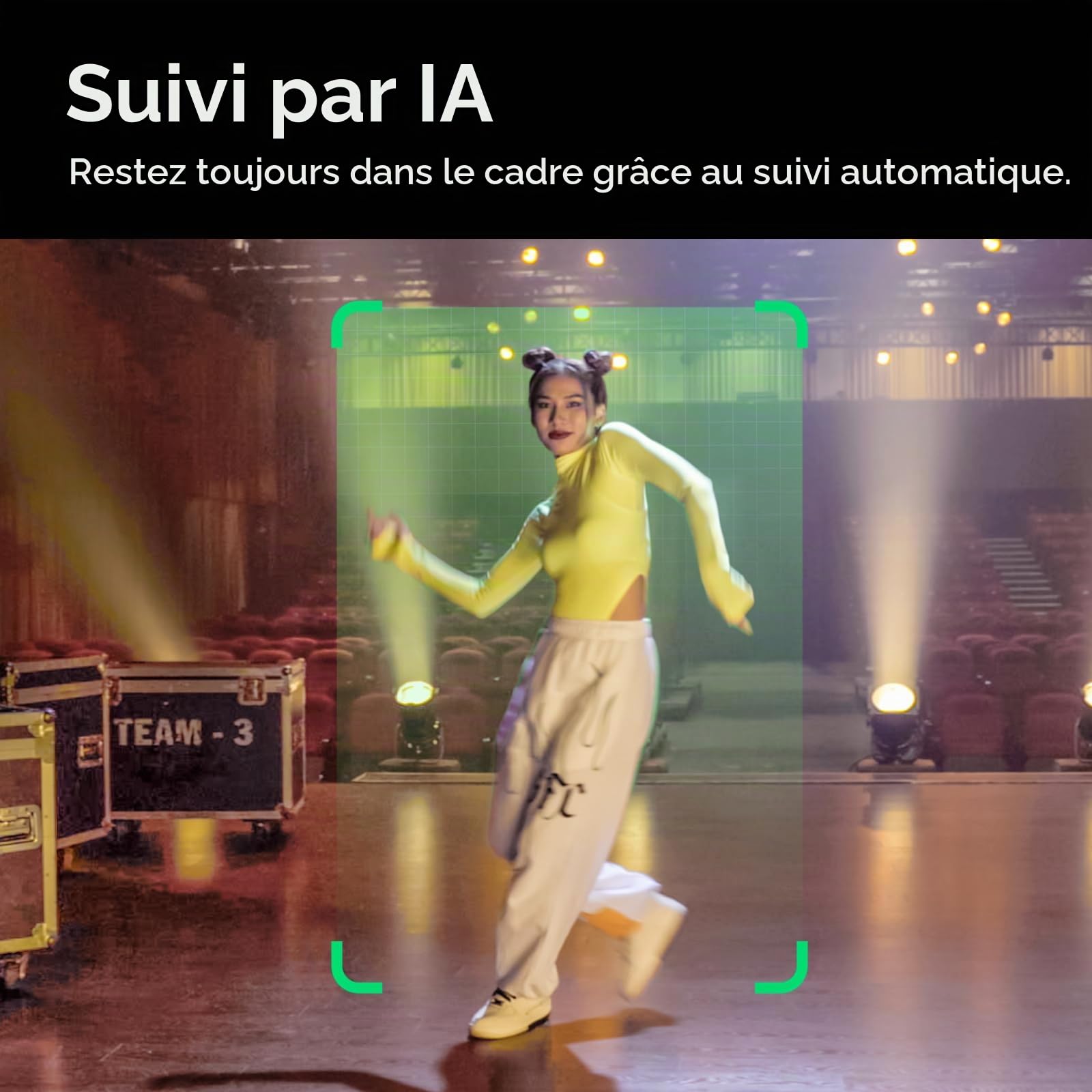 Insta360 Link - Webcam PTZ 4K avec capteur 1/2", suivi de l'IA, contrôle gestuel, HDR, microphones avec réduction du bruit, modes spéciaux, pour ordinateur portable, caméra vidéo pour vidéoconférence,