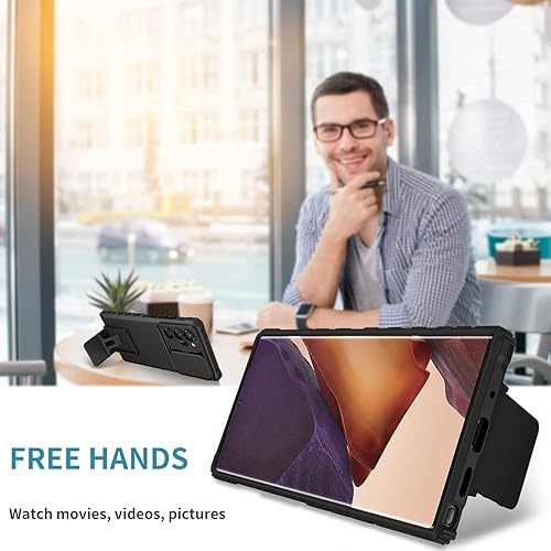 Miniatura 7 de Asuwish Funda para teléfono Samsung Galaxy Note 20 Ultra 5G con protector de pantalla y cubierta para cámara deslizante con soporte para celular
