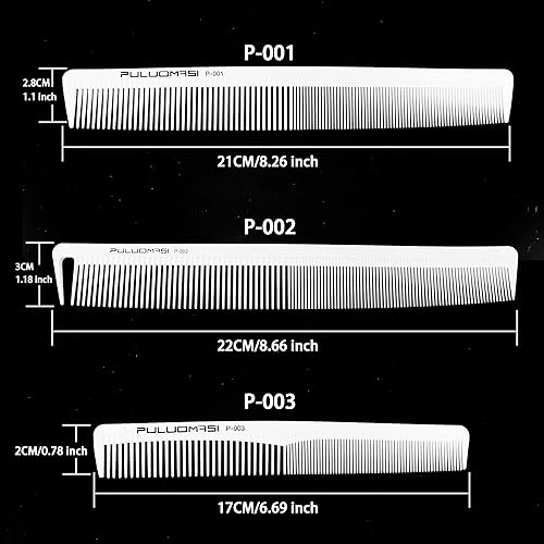 Miniatura 3 de Dayline 8 unids Peines para el cabello Set Pro Salon Herramientas de peinado peine blanco peluquería peluquería cepillo Peines Set