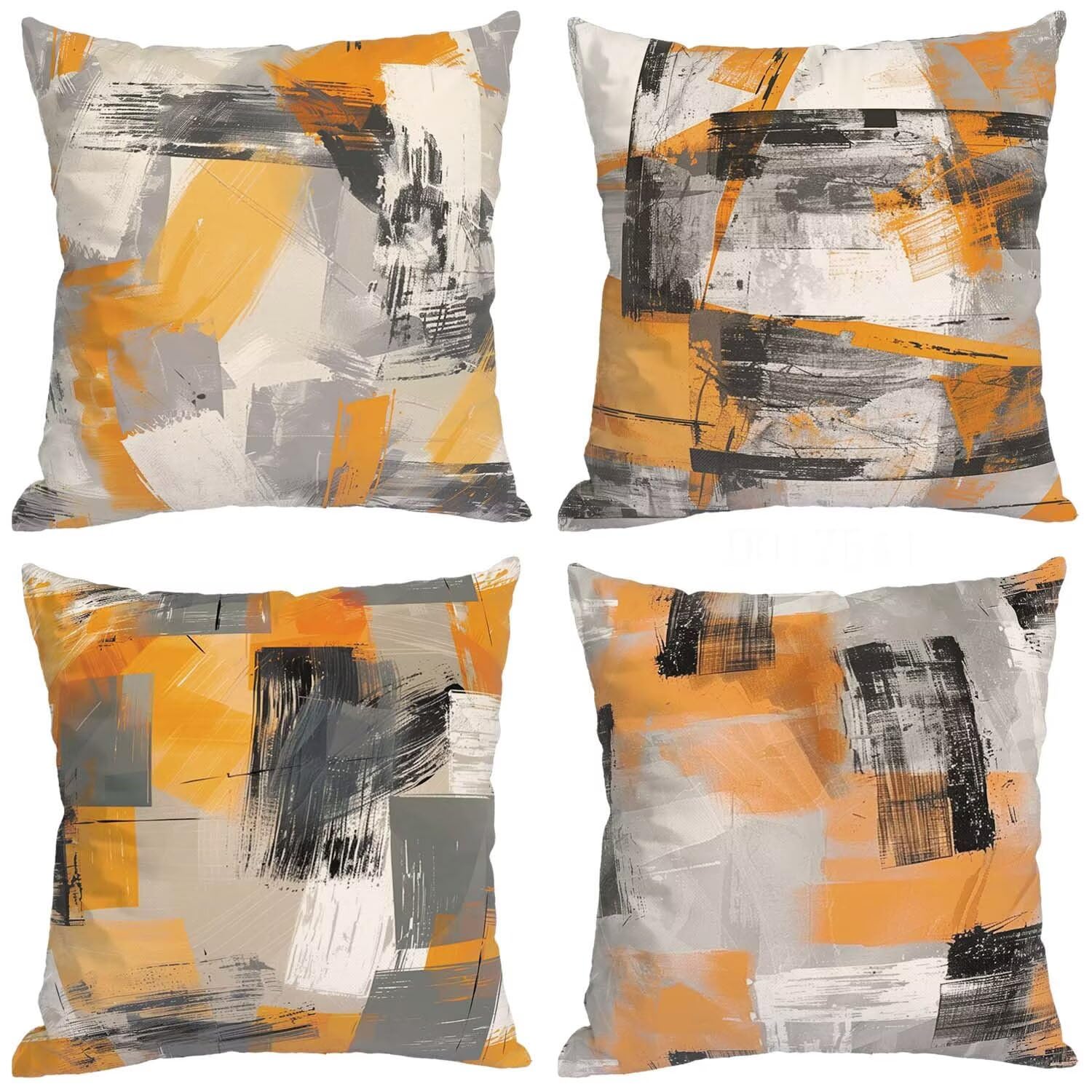 Housse de coussin 50x50 vert et gris pour sublimer votre canapé de salon