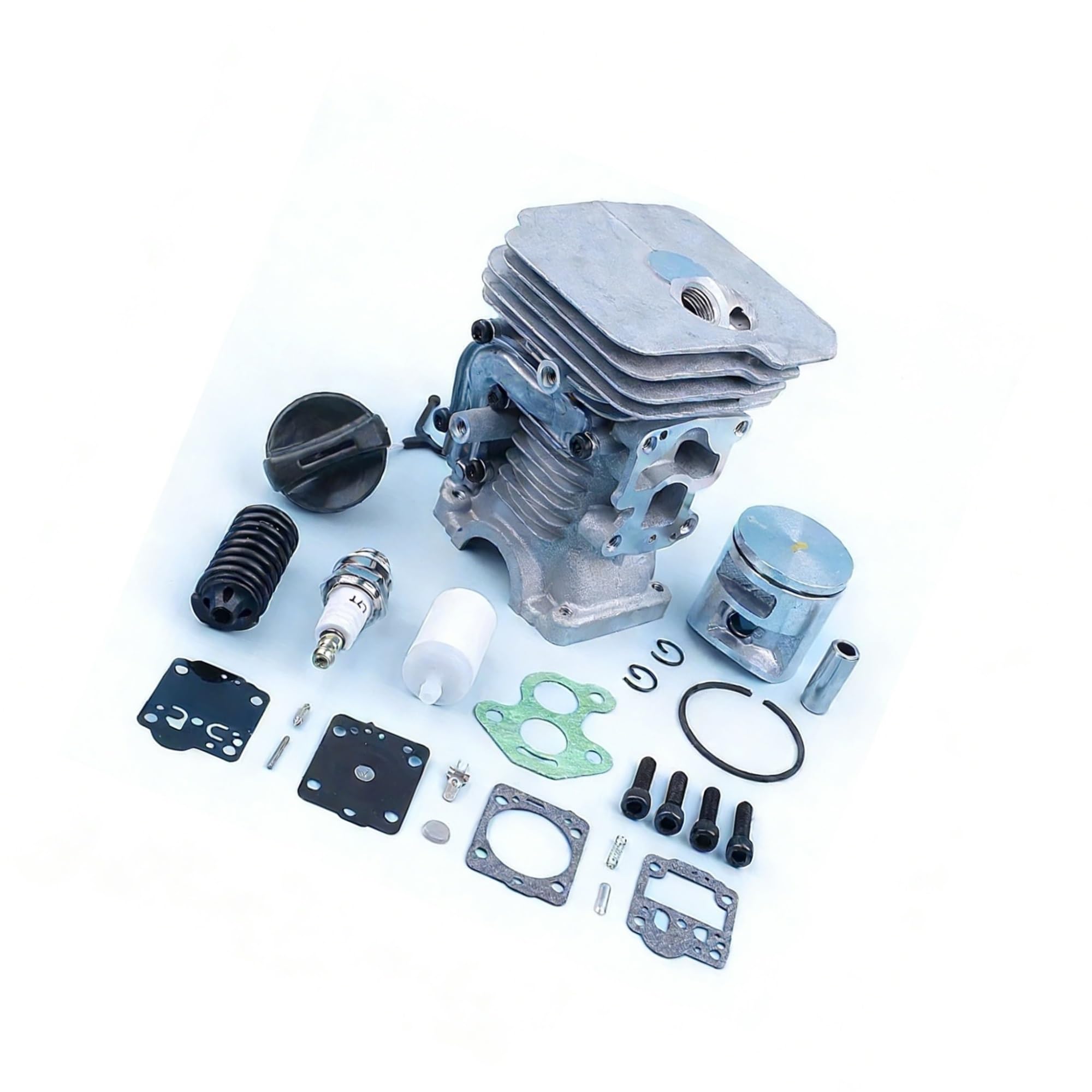 Kit piston cylindre 41mm pour tronçonneuse 435 440II avec bouchon et boulons