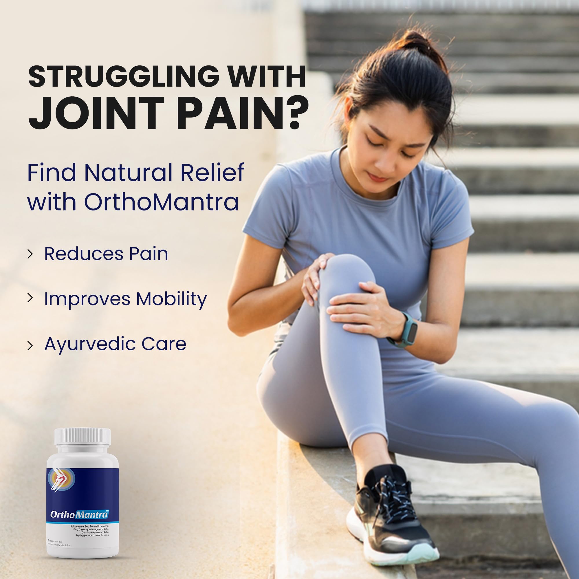Ortho Mantra Pain Relief 10 Tablets | Helps in control Joint, Bone, Muscle, Arthritis, Back, Knee Pain | Ayurvedic supplement with Shallaki Ext., Hadjod Ext, Jeera Ext. and Ajwain Ext. | Men and Women — Amazon image 7