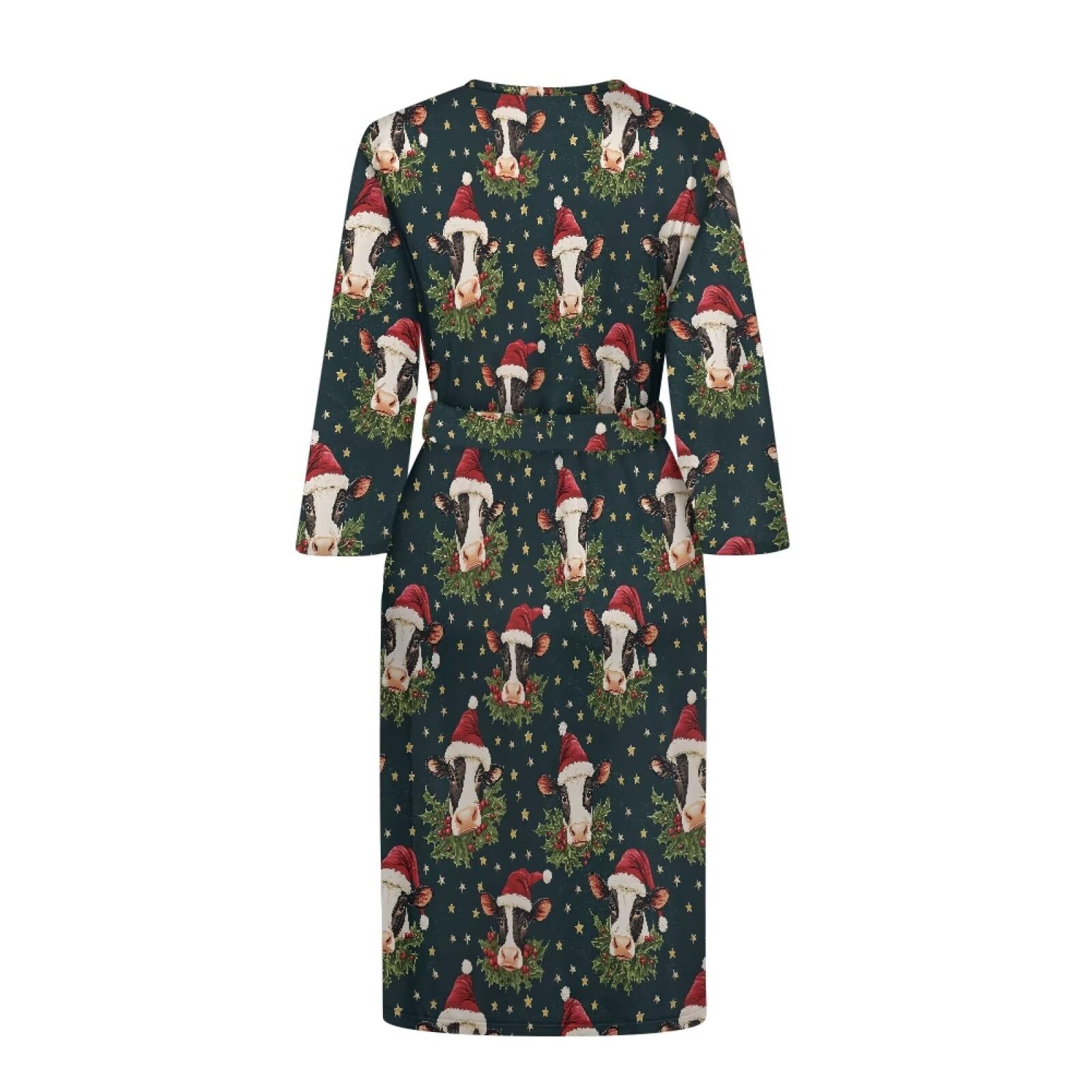 Biyejit Camisón de manga larga con diseño de bosque de hongos para mujer, camisón suave, talla S-2XL, Bosque de hongos, S