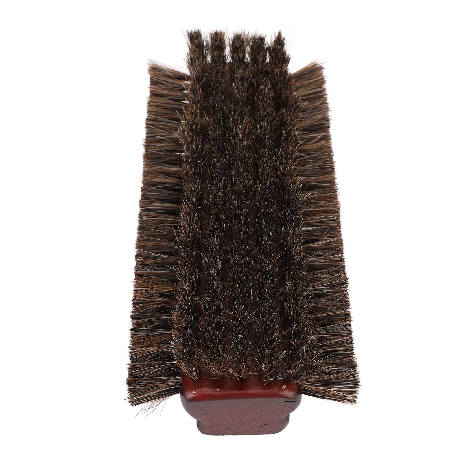 Cepillo para Mesa de Billar, Limpiador de Billar de 3 Caras de Madera de Primera Calidad, Pelo de Caballo Burdeos para Entusiastas
