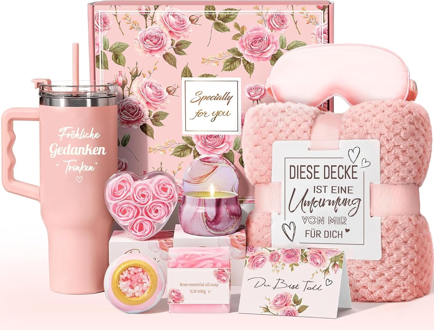 Mother's Day Gifts for Mum Gift Girlfriend Birthday Christmas Birthday Gift for Women Best Friend Sister Mum 9 Pieces Gift Set 18 40 50 70th Birthday