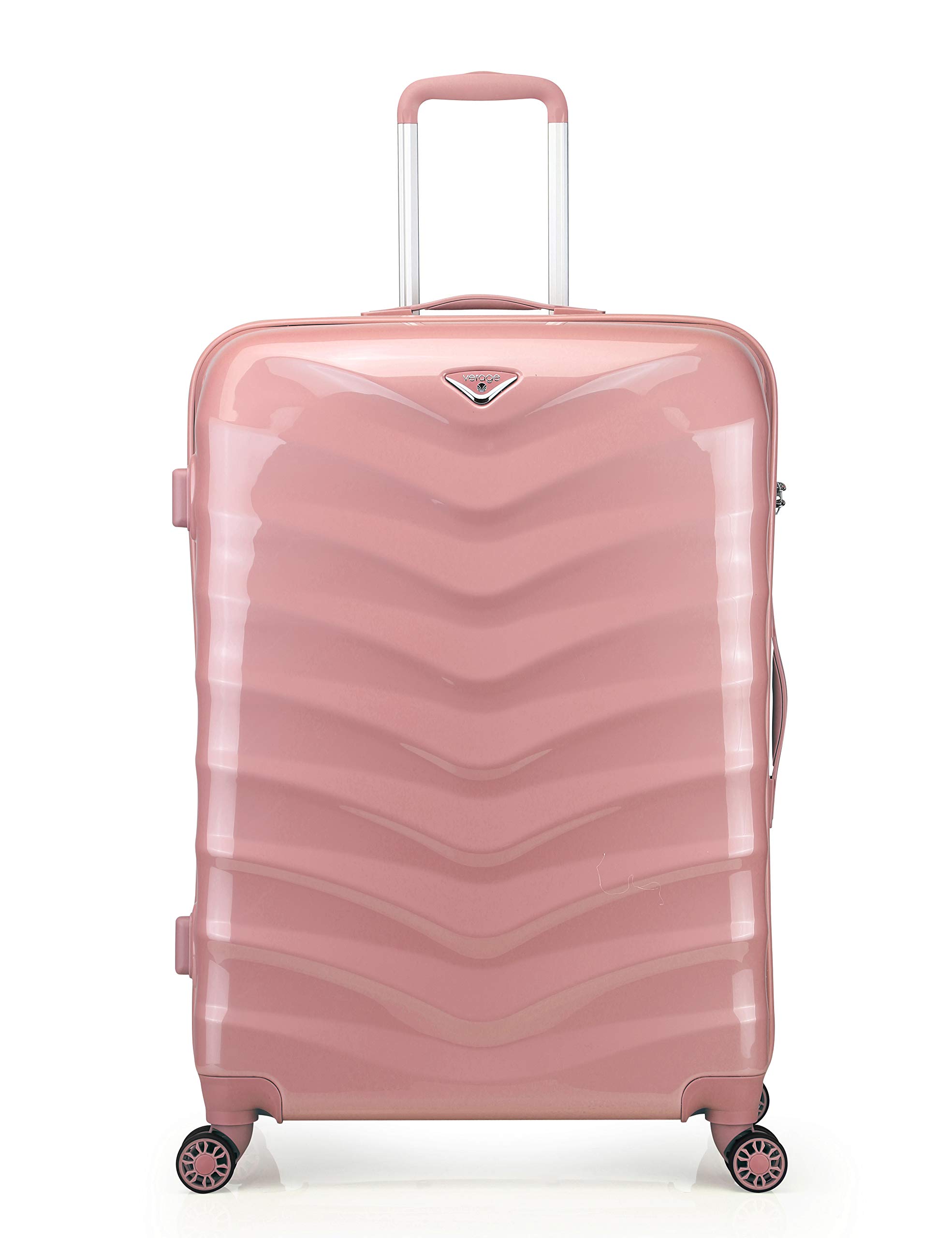 Verage Hartschalenkoffer Seagull 66cm (M-24-66x45x28) 68 Liter 4 Räder Rosegold TSA-Schloss, Hartschale-Reisekoffer, mittelgroß Trolley
