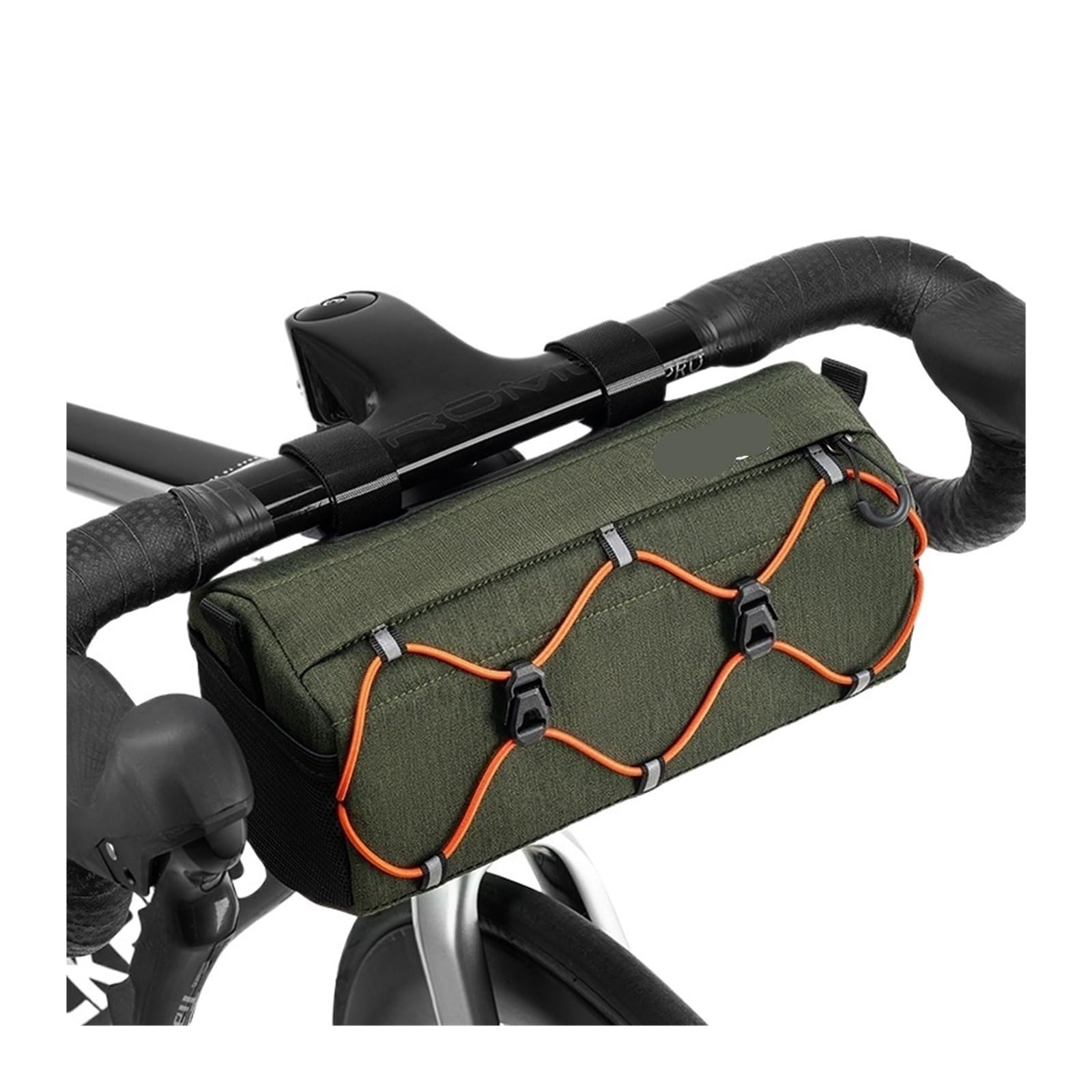 Borsa for trave anteriore for bici da 1 pezzo da 2,2 litri, | Trasporta il necessario for il ciclismo e le gite all'aperto.(Military Green)